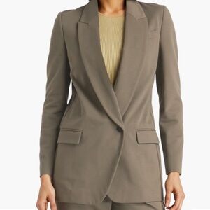 NWT Brunello Cucinelli Bead Embellished Cotton Blend Jersey Blazer Italy Size 38